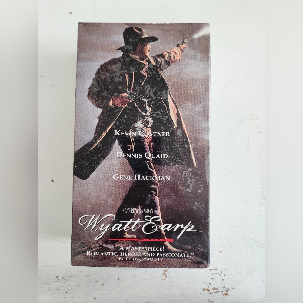 Wyatt Earp VHS 2 Tape Set 1994 Kevin Costner Dennis Quaid Factory Sealed